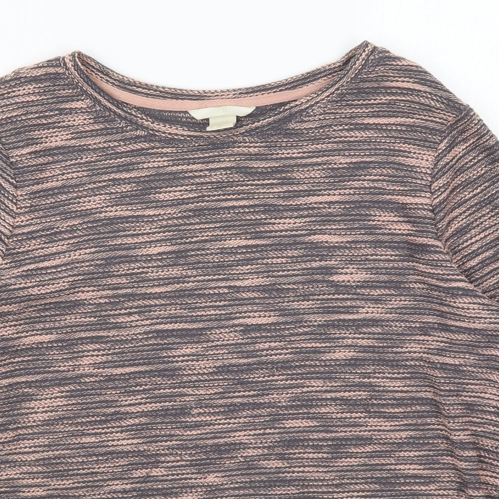 H&M Womens Pink  Knit Pullover Jumper Size XS