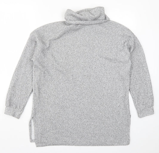 New Look Womens Grey  Knit Pullover Jumper Size M
