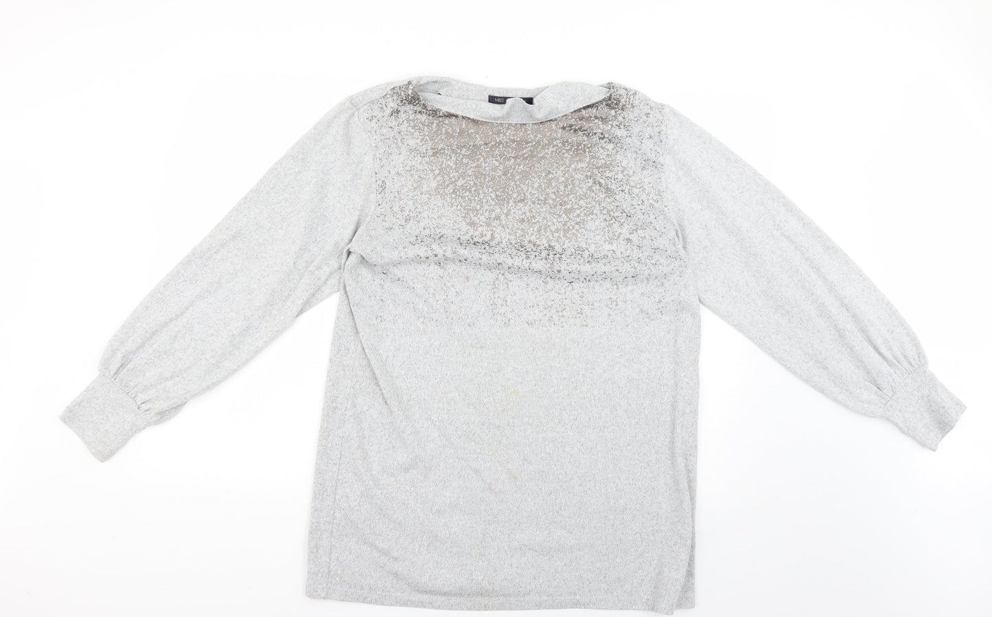 Marks and Spencer Womens Grey   Pullover Jumper Size 14