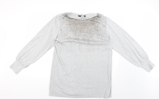 Marks and Spencer Womens Grey   Pullover Jumper Size 14