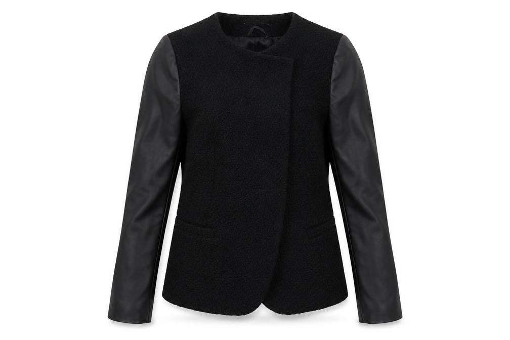 Dorothy Perkins Womens Black   Overcoat Coat Size 12
