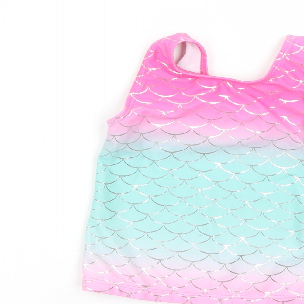 George Girls Multicoloured Geometric  Basic T-Shirt Size 2-3 Years