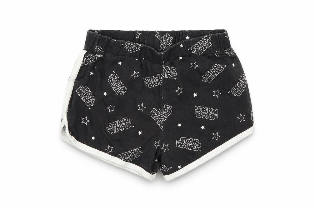 George Girls Black Geometric  Cut-Off Shorts Size 4-5 Years