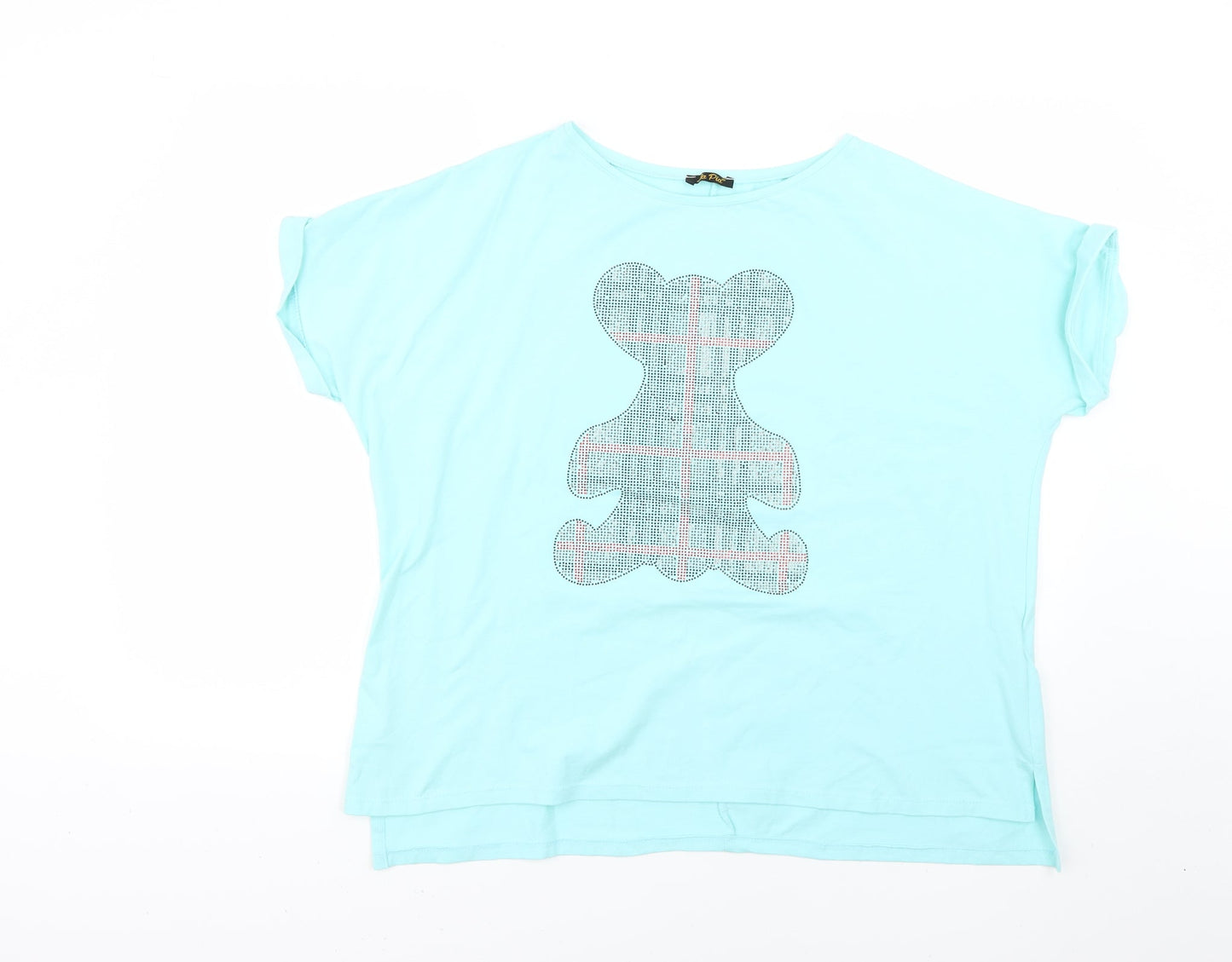 la pia Womens Blue   Basic T-Shirt Size S