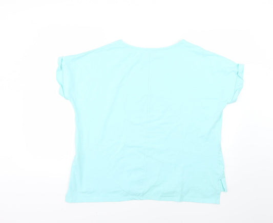 la pia Womens Blue   Basic T-Shirt Size S