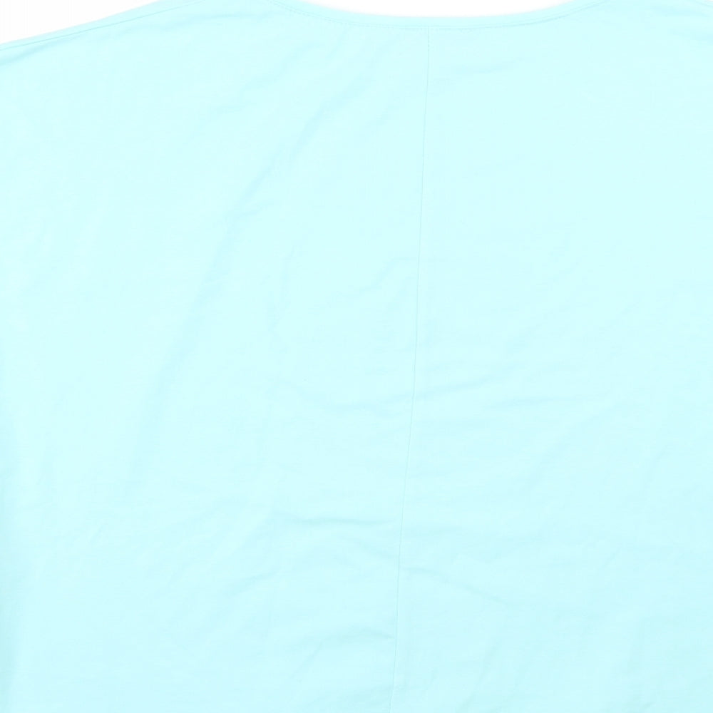 la pia Womens Blue   Basic T-Shirt Size S