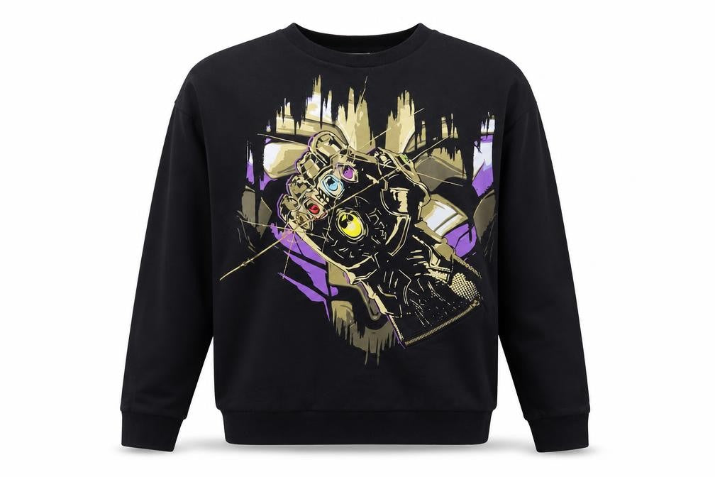 Womens UK M Regular Disney Black Pullover Sweatshirt