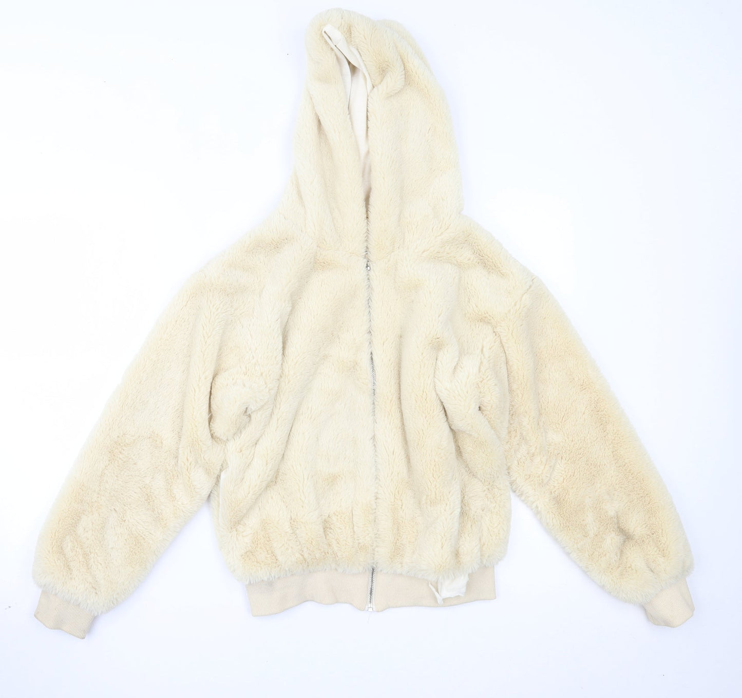 Topshop Womens Beige   Overcoat Coat Size XS