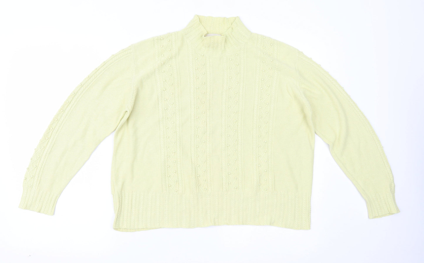 Country Casuals Womens Yellow   Basic Blouse Size L