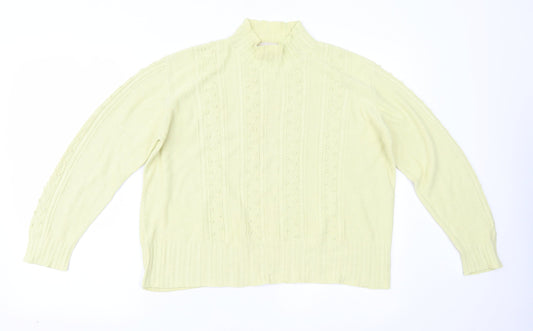 Country Casuals Womens Yellow   Basic Blouse Size L