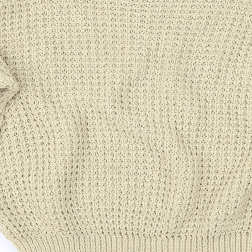 Boohoo Womens Beige   Pullover Jumper Size M