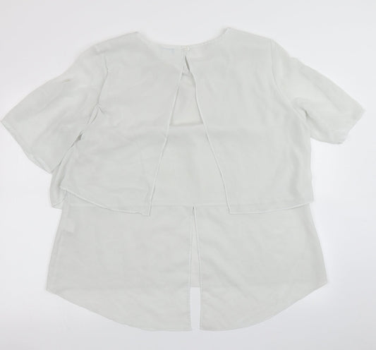 Creation L Womens Grey   Basic Blouse Size 20