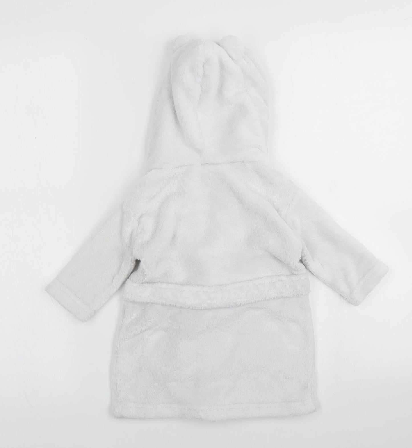 Babytown Baby White Solid  Kimono Robe Size 6-9 Months
