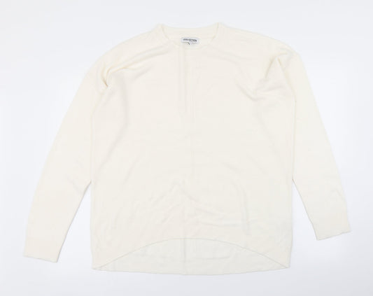 The Collection Womens Ivory  Knit Pullover Jumper Size 14