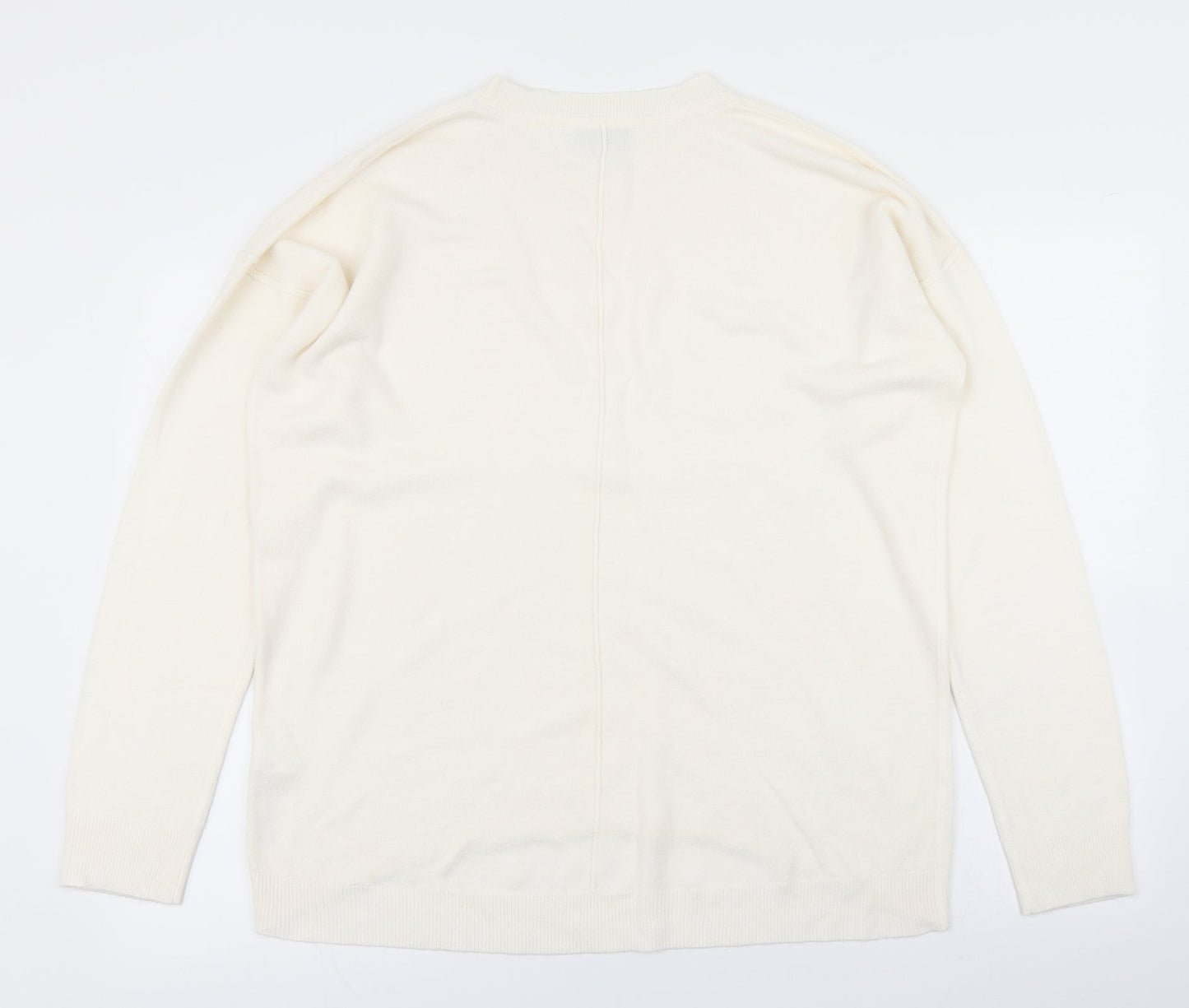 The Collection Womens Ivory  Knit Pullover Jumper Size 14