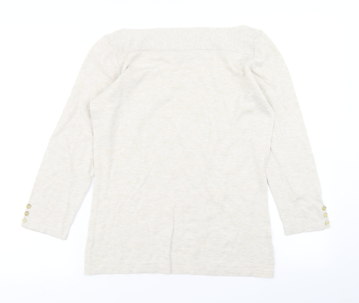 NEXT Womens Beige  Knit Pullover Jumper Size 10