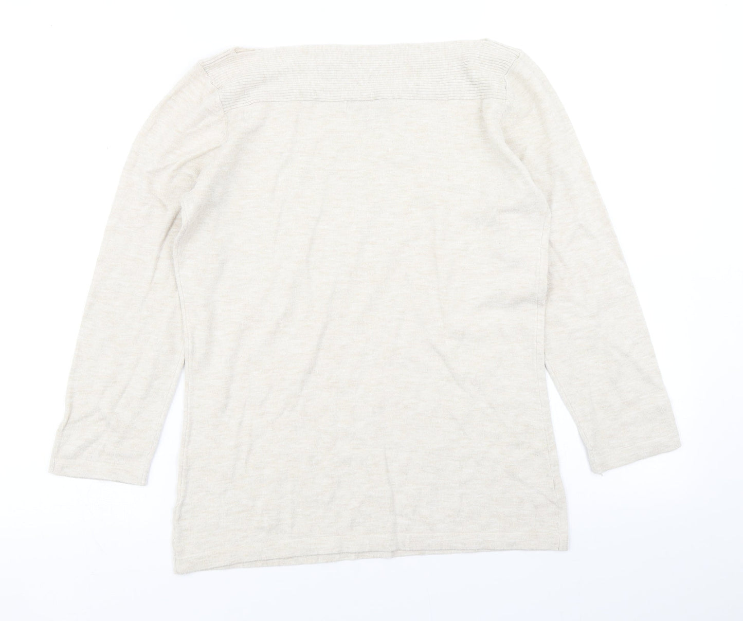 NEXT Womens Beige  Knit Pullover Jumper Size 10