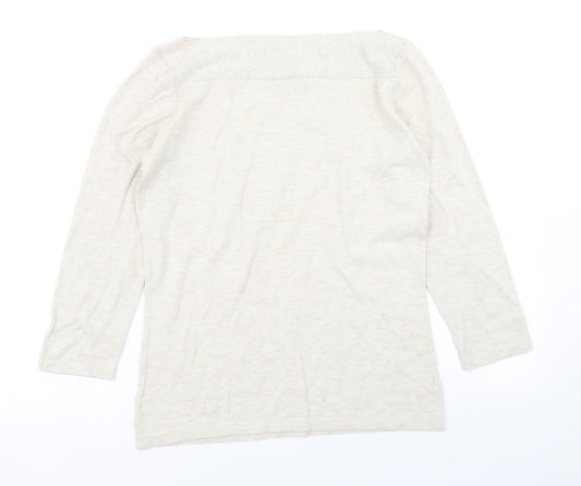 NEXT Womens Beige  Knit Pullover Jumper Size 10