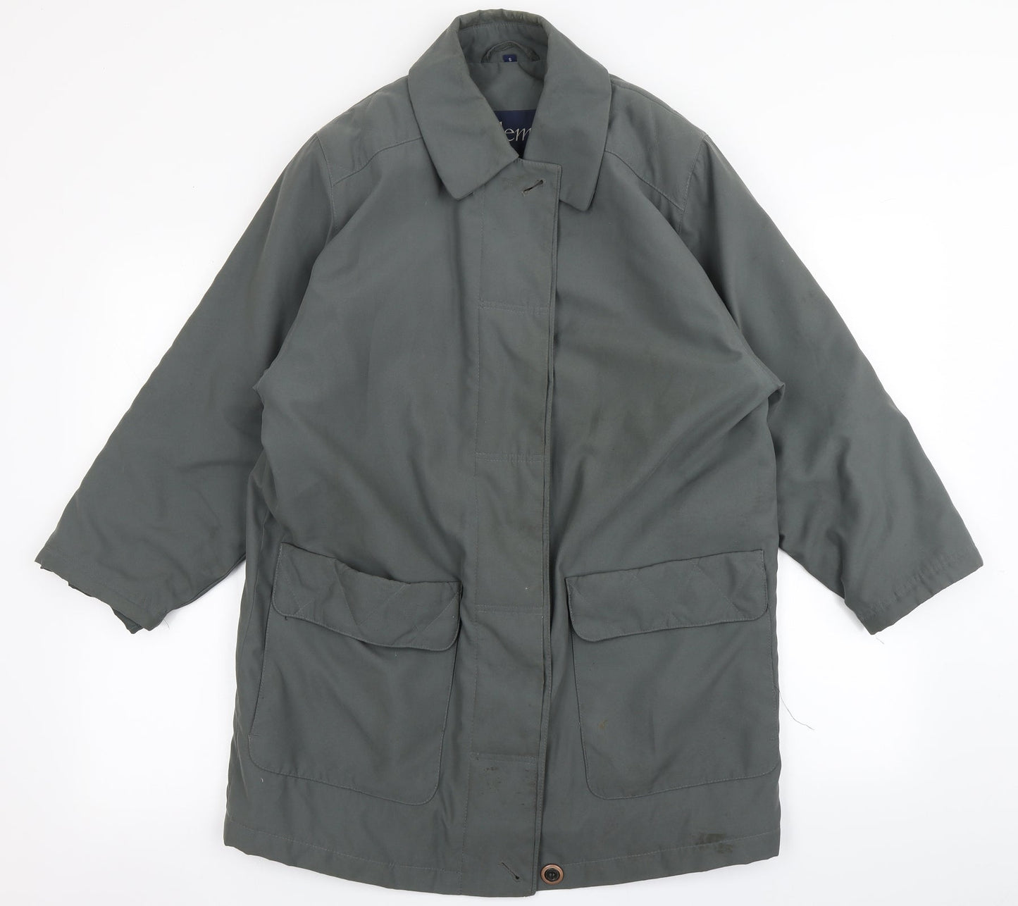 Telemac Womens Green   Overcoat Coat Size S