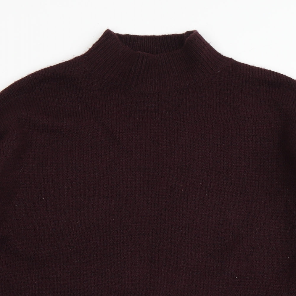 Papaya Womens Purple  Knit Pullover Jumper Size S