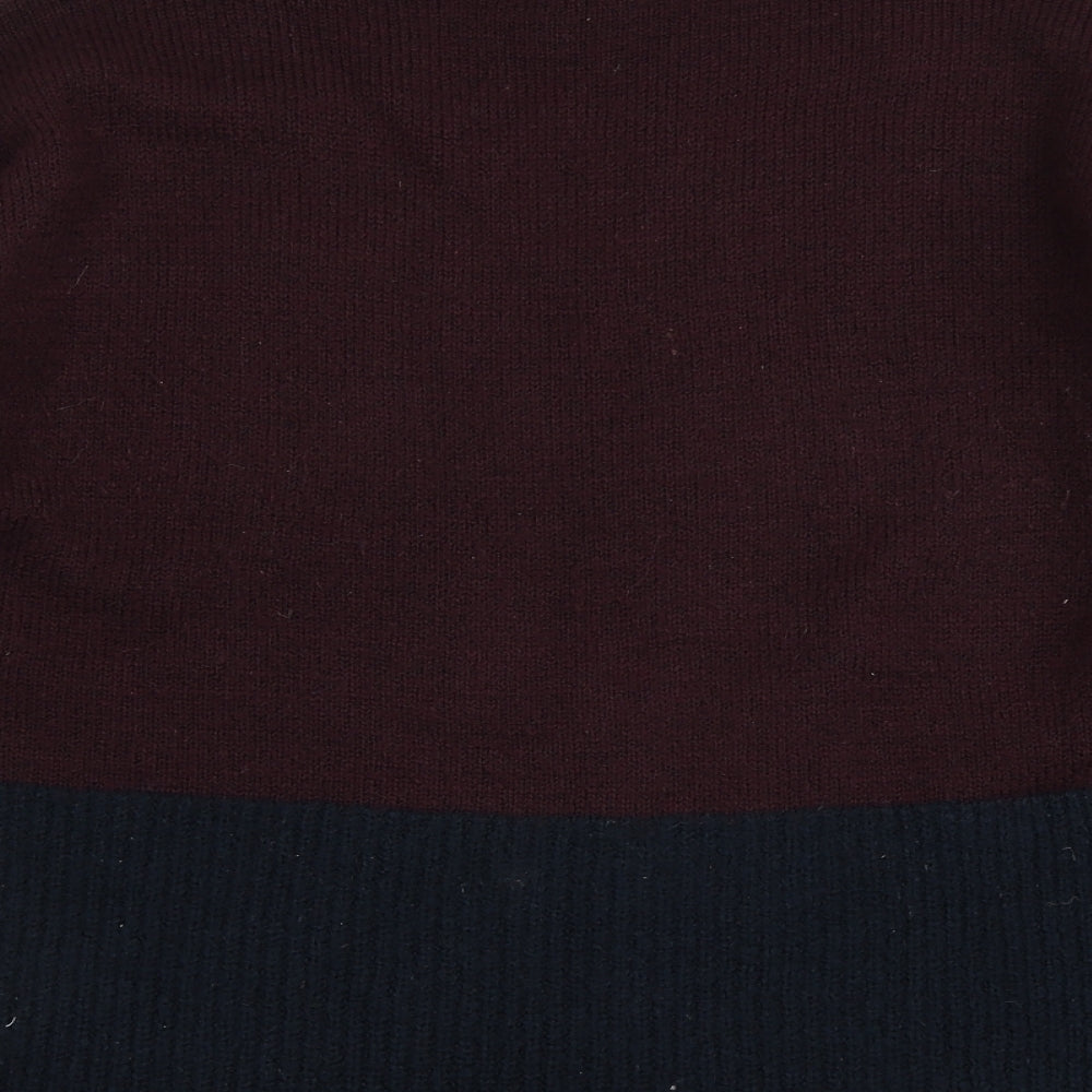 Papaya Womens Purple  Knit Pullover Jumper Size S
