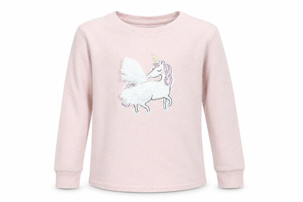 NEXT Girls Pink Polka Dot  Top Pyjama Top Size 10-11 Years  - Unicorn