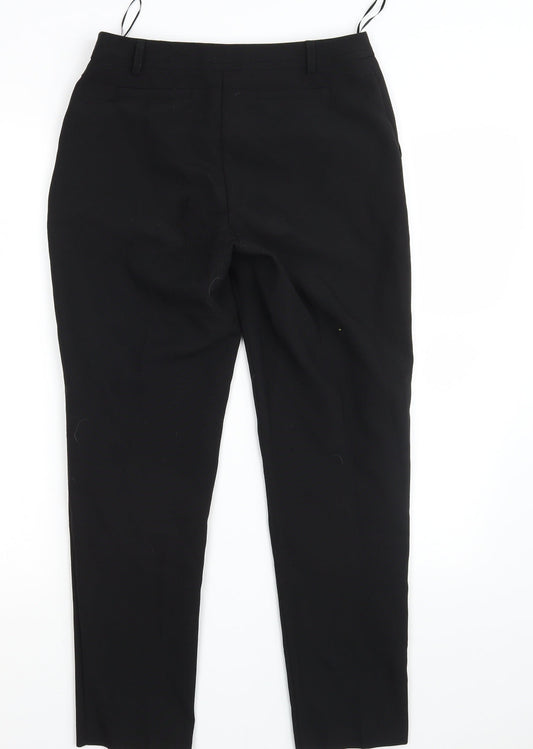 Peacocks Womens Black   Trousers  Size 8 L27 in