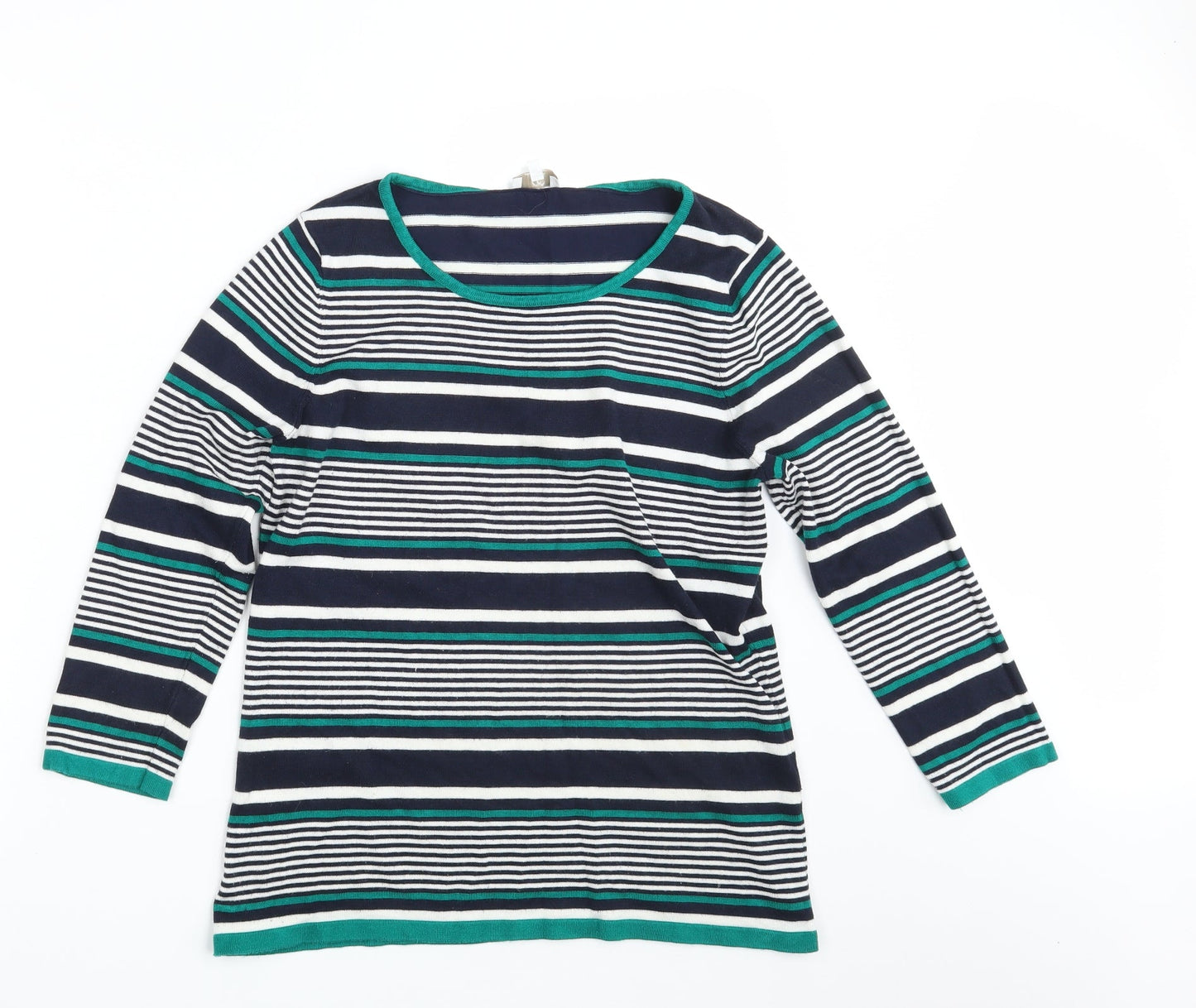 CC Womens Multicoloured Striped  Pullover Sweatshirt Size M