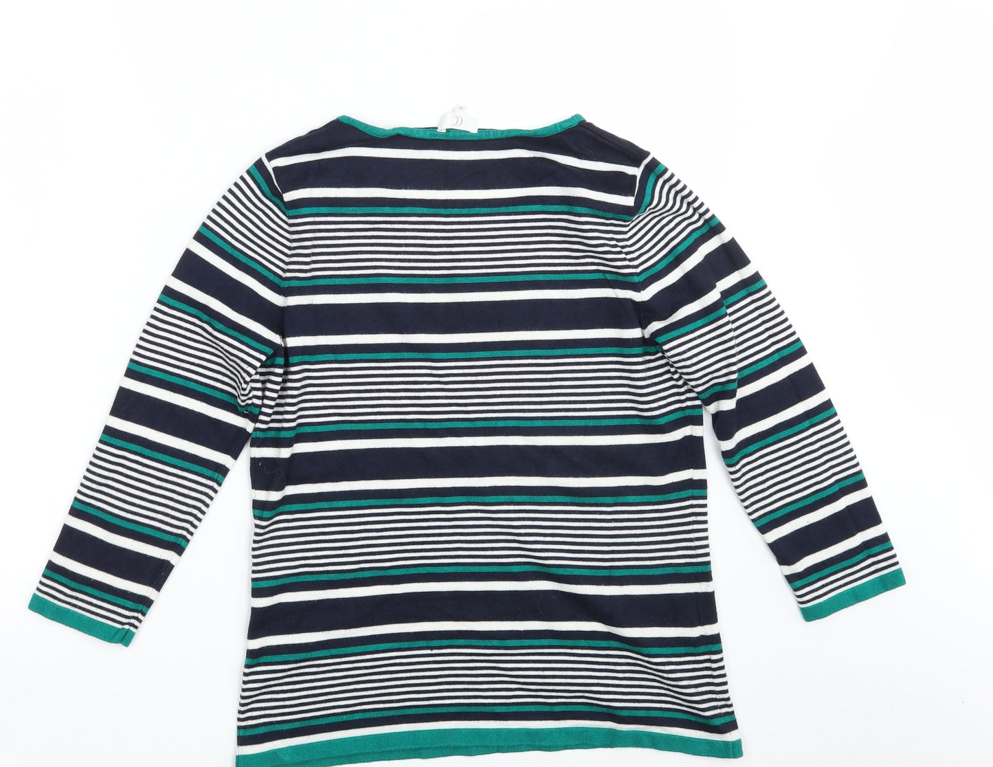 CC Womens Multicoloured Striped  Pullover Sweatshirt Size M