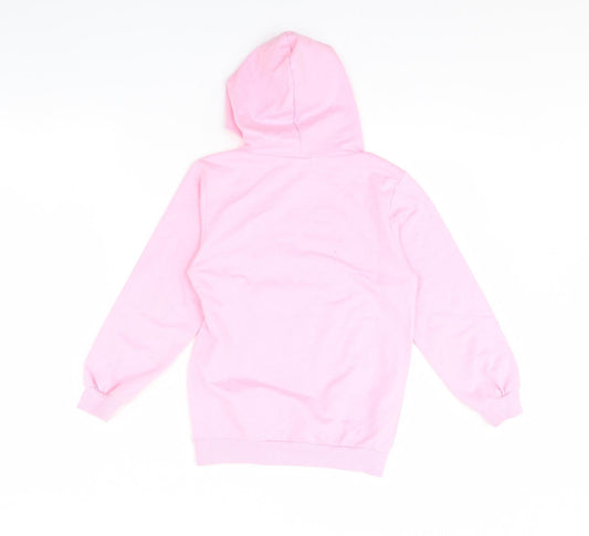 Preworn Girls Pink   Pullover Hoodie Size 8 Years  - TIKTOK