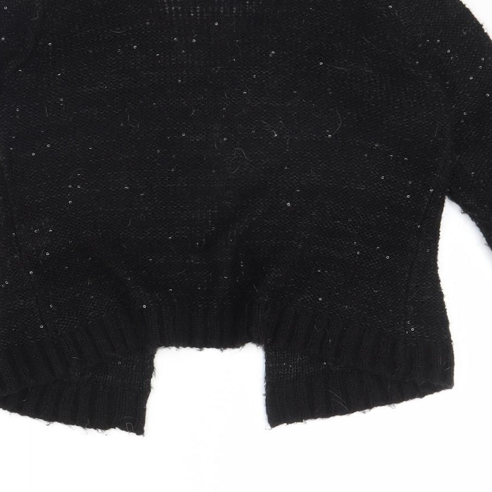 Select Womens Black   Cape Jumper Size 8