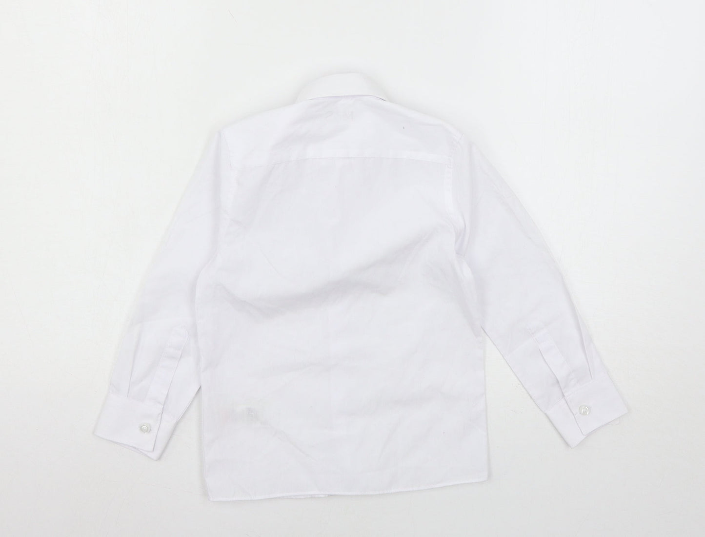 Marks and Spencer Girls White   Basic Button-Up Size 4-5 Years