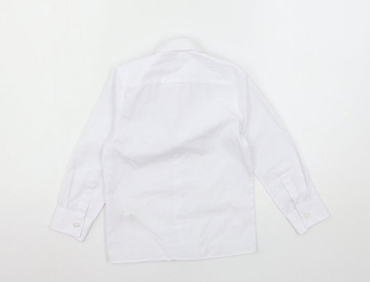 Marks and Spencer Girls White   Basic Button-Up Size 4-5 Years
