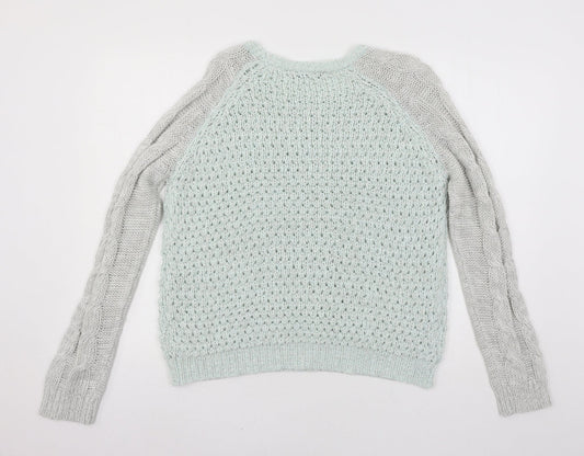 Dorothy Perkins Womens Green  Knit Pullover Jumper Size 16