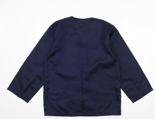 Preworn Womens Blue   Basic Blouse Size 14