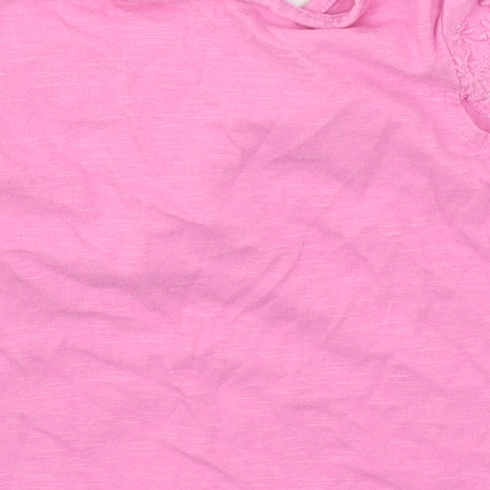 NEXT Girls Pink  Jersey Basic T-Shirt Size 3-6 Months