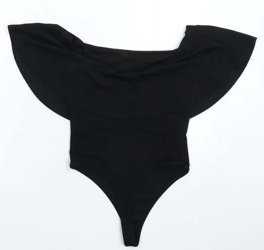Club L Womens Black   Bodysuit One-Piece Size 6