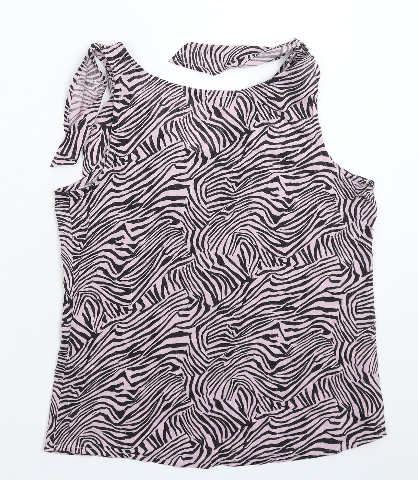 NEXT Womens Pink Animal Print  Basic Tank Size 8