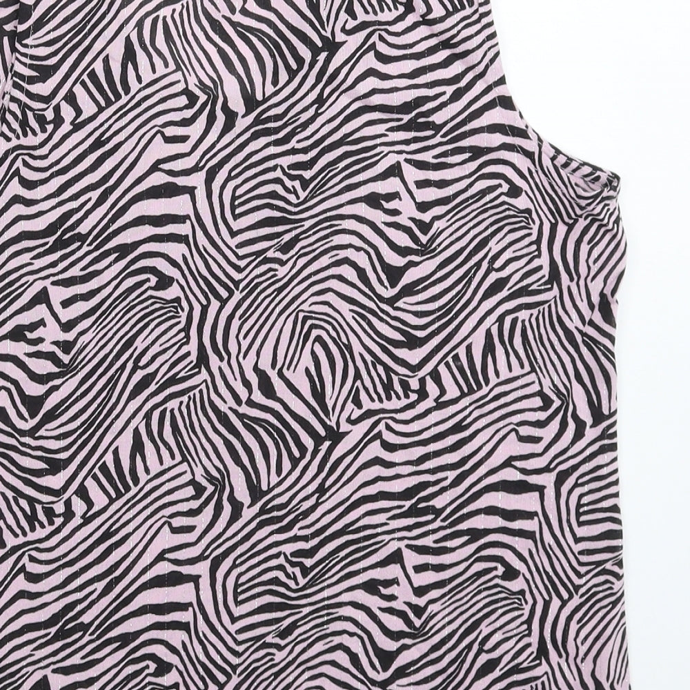 NEXT Womens Pink Animal Print  Basic Tank Size 8