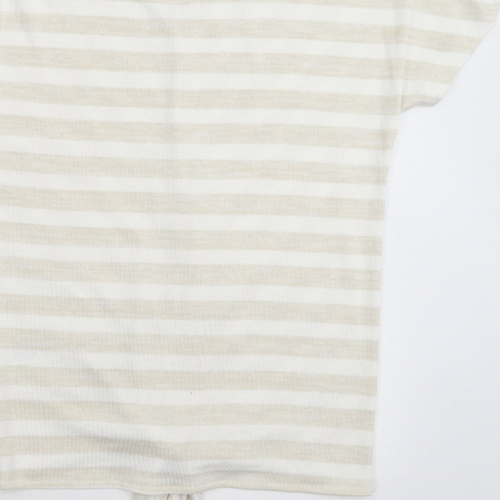 Marks and Spencer Womens Grey Striped Knit Pullover Jumper Size 6