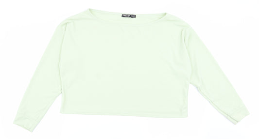 nastygal Womens Green   Basic T-Shirt Size 12