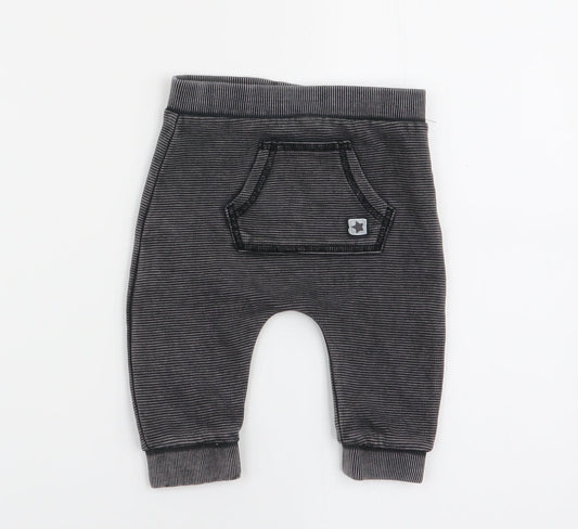 fred and flo Boys Multicoloured Striped  Jogger Trousers Size 3-6 Months