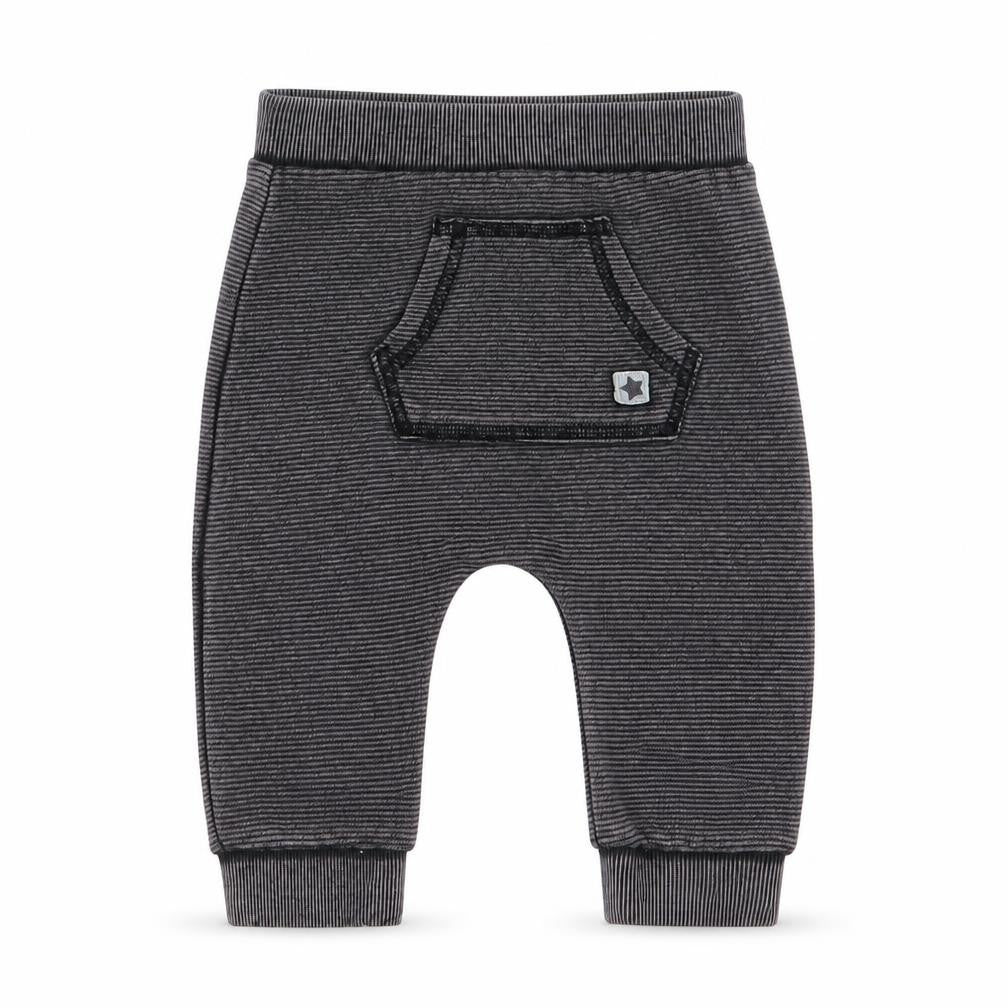F&F Boys Multicoloured Striped  Jogger Trousers Size 3-6 Months