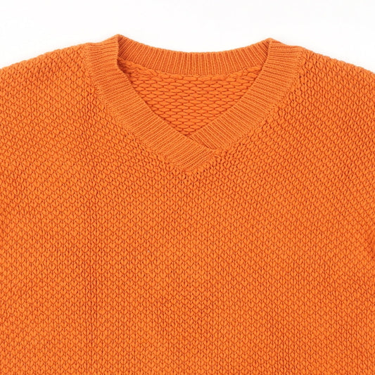M&S Womens Orange   Pullover Sweatshirt Size 8