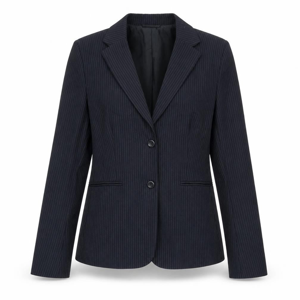 Mexx Womens Black Striped  Jacket Blazer Size 12