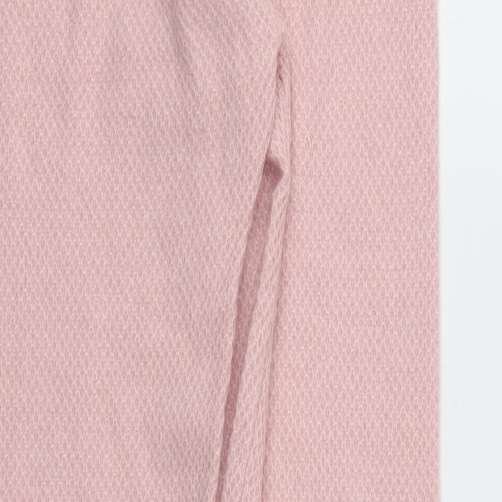 M&S Womens Pink   Capri Trousers Size XS L25 in - stretch waistband