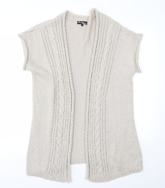 Boutique Belle Womens Beige   Cardigan Jumper Size L
