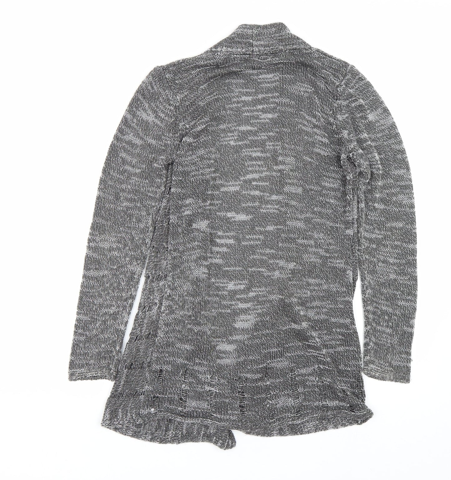 Per Una Womens Grey   Cardigan Jumper Size 8