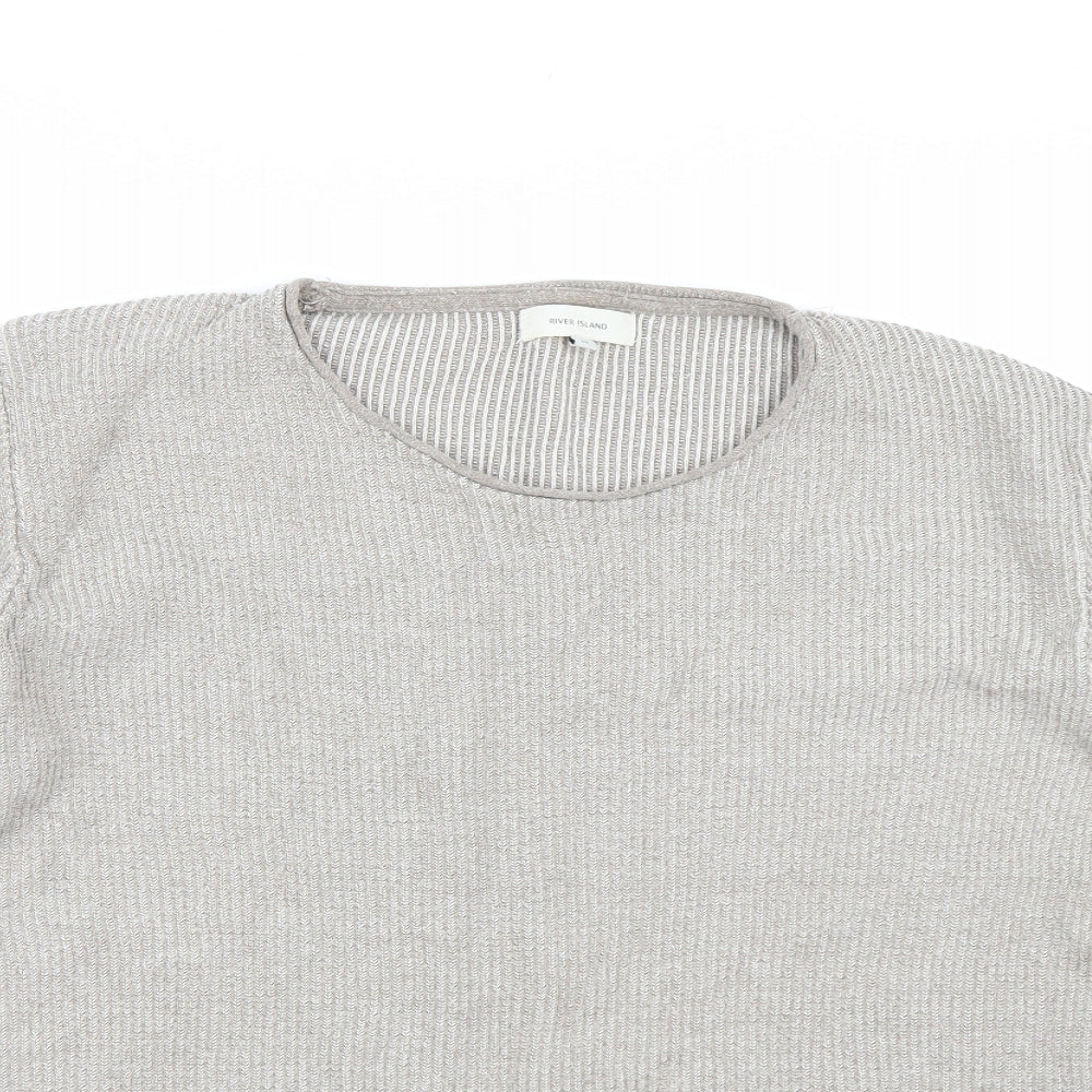 River Island Womens Beige   Pullover Jumper Size M
