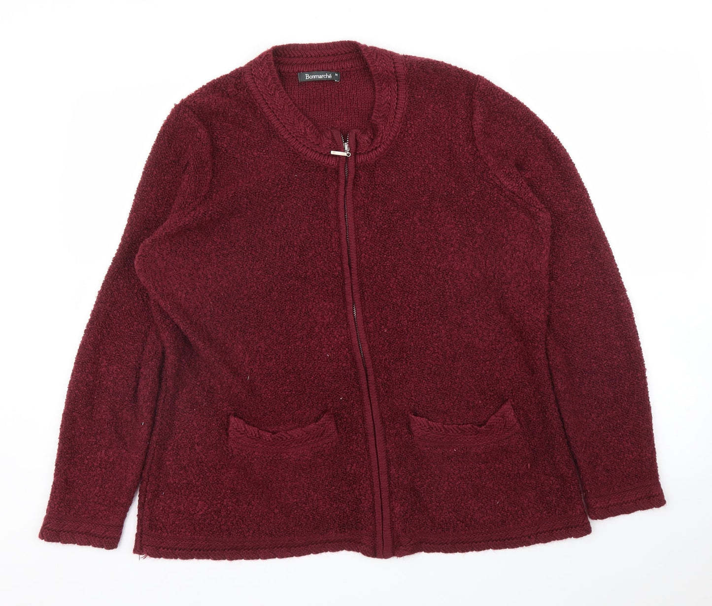 Bonmarché Womens Purple   Full Zip Jumper Size M